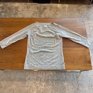 Charter Club Women's 100% Cashmere Sweater Top Grey Size M